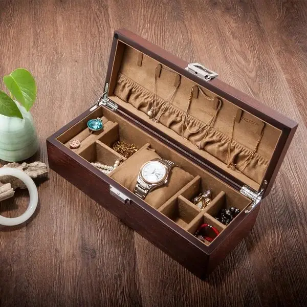 

29.5x11.7x8.3cm Fashion Wood jewelry box watch storage case makeup storage boxs shoes table toys organizer craft storage MSSH011