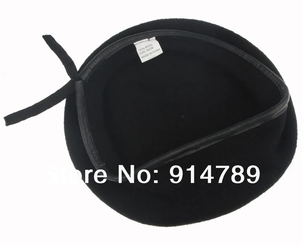 Армейский Специальный военный шерстяной берет черного цвета L 33930|beret sale|beret womenberet