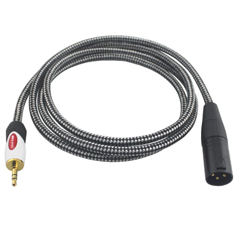 1 8 Mini Jack 3 5mm to XLR 3 Pin Hifi Audio Cable Headphone PC Sound Card Amplifier Mixing Console 3 5 XLR Cable 5M