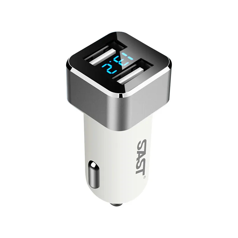 

Intelligent Dual USB Car Charger Adapter 5V 3.1A with LCD Screen For iPhone X 8 7 SE 5S 6 Plus For Samsung S7 S6 S5 S8 Note 5 7