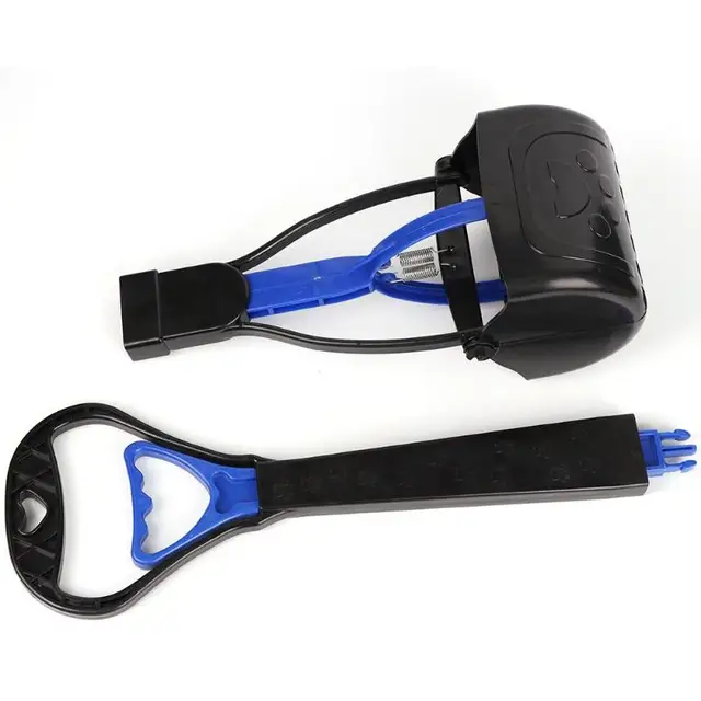 Pet Pooper Scooper Long Handle Jaw Poop Scoop Clean Pick Up Animal Waste Dog Puppy Cat Waste Picker Cleaning Tools Outdoor