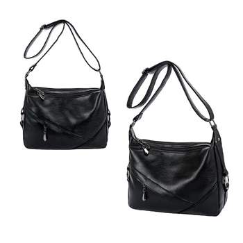 

Women PU Leather Shoulder Bags Mother Bags Ladies Soft Large Crossbody Bag FA$3