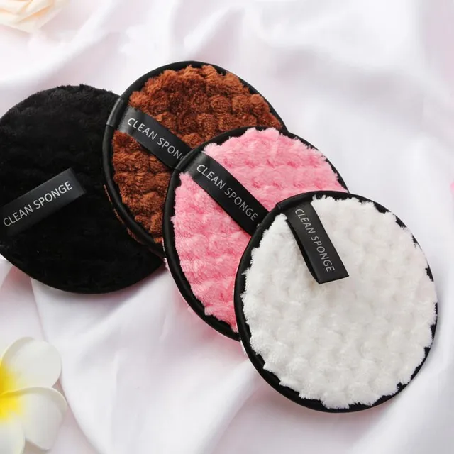 4Pcs Microfiber Cloth Pads Facial Makeup Remover Puff Face Cleansing Towel Reusable Cotton Double Layer Nail Art Cleaning Wipe 1