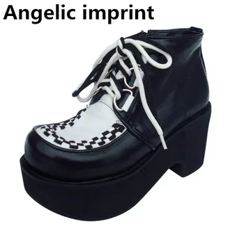 

Angelic imprint woman mori girl lolita cosplay punk shoes lady high trifle heels pumps platform women princess dress party shoes