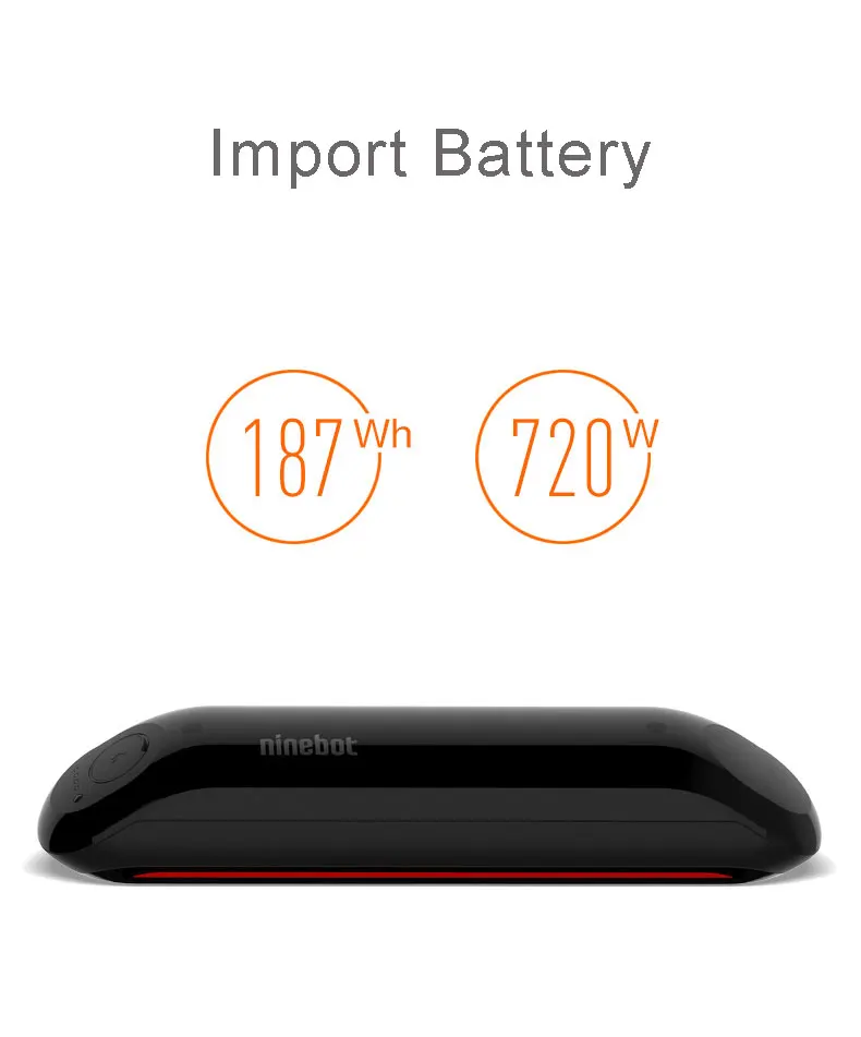 Perfect Ninebot nine APP Smart Electric Scooter auxliary extra battery 5200 mah, 187wh 17