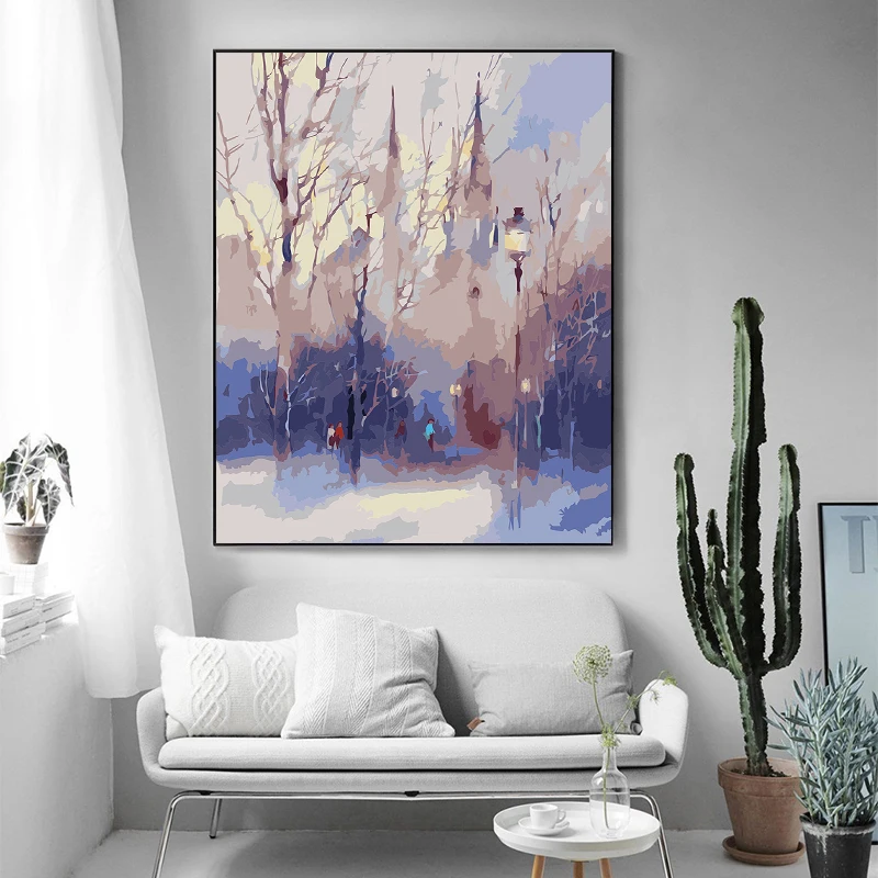 paint by number art painting by numbers abstract art creative landscape living room room
