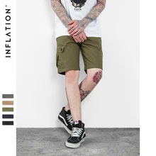 INFLATION männer Baumwolle Lose Fit Mehrfach Cargo-Shorts