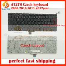10pcs/lot Czech keyboard for macbook pro 13.3” A1278 Czech keyboard clavier without backlight 2009-2012
