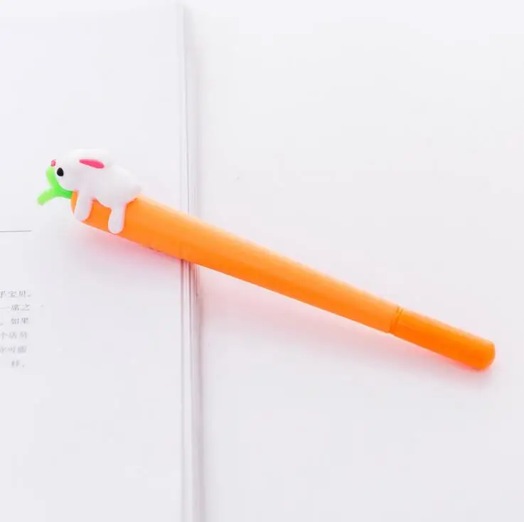 1 шт. Lytwtw мультфильм морковь кролик Kawaii школьные принадлежности канцелярские гелевые ручки милые Креативные милые