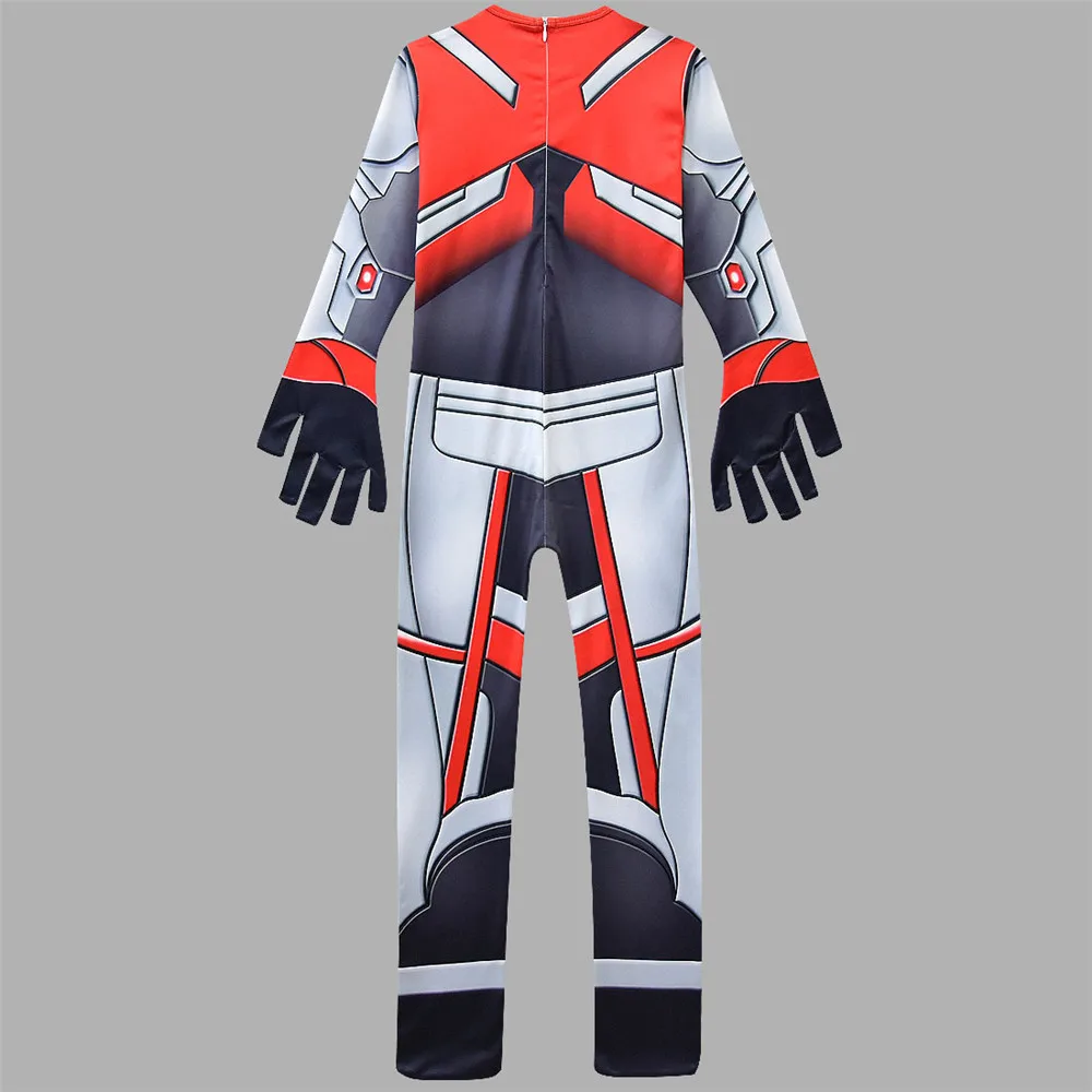 Avengers Endgame Quantum Realm Cosplay Costume Adult Kids Superhero 3D Printed Battle Suit Captain Zentai Bodysuit Jumpsuits