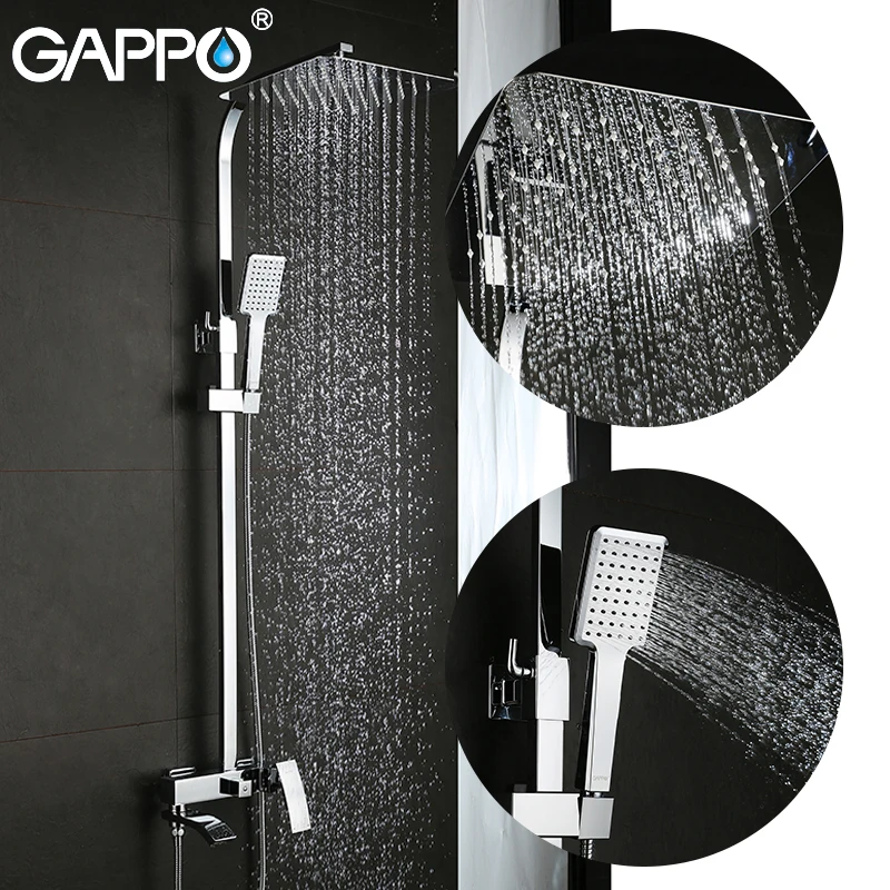 

GAPPO Shower Faucets faucet set bathtub faucets shower mixer tap Bath Shower taps waterfall shower head wall mixer torneira tap