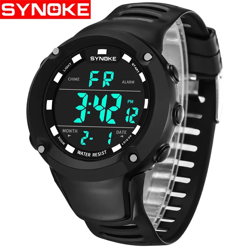 

SYNOKE NEW Men's Watch Clock Men Wrist Watches multi-function Sport Digital Watch Student Watch Mountaineering relogio