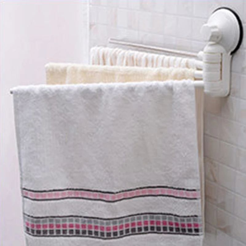 4-Layer Rotary Towel Rack Holder Swivel kitchen Bathroom Wall Towel Rack Shelf I 