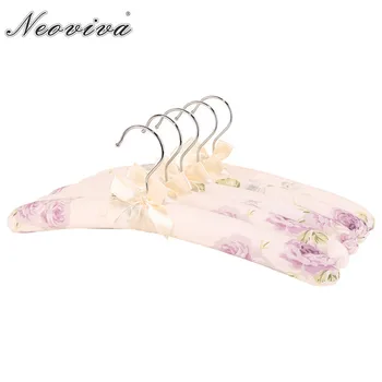 

Neoviva Soft Coat Hanger for Bride Wedding Dress Pack of 5 Floral Lilac Snow Clothes Hanger Stand Rack Coat Hangers Perchas Ropa