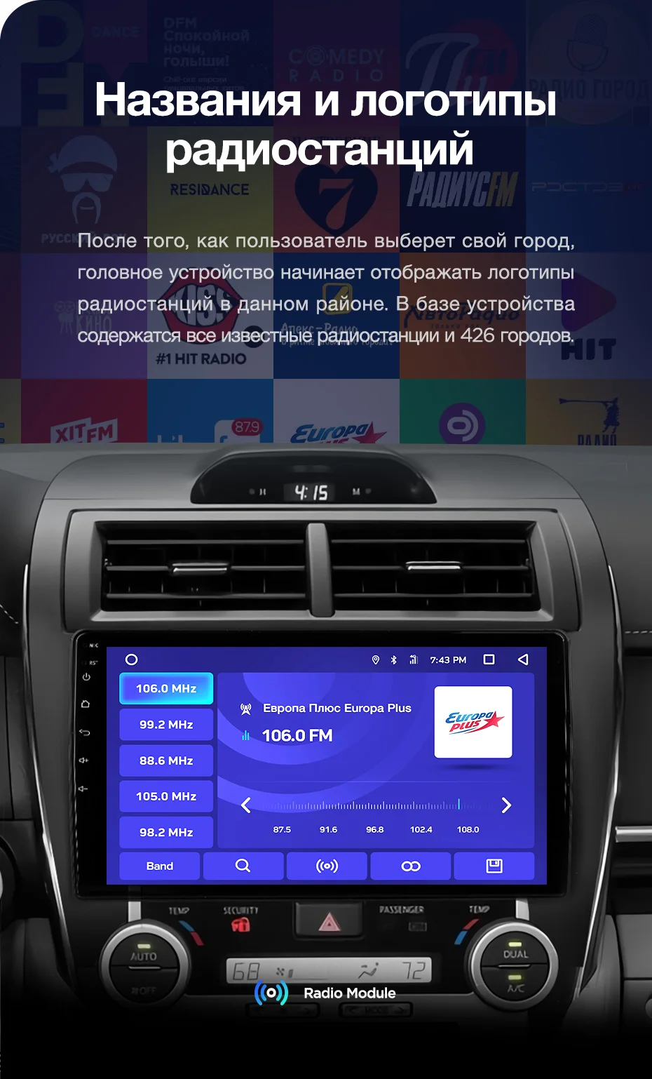 TEYES CC2 Штатная магнитола для Toyota Camry Middle East 2012- Android 8.1, до 8-ЯДЕР, до 4+ 64ГБ 32EQ+ DSP 2DIN автомагнитола 2 DIN DVD GPS мультимедиа автомобиля головное устройство