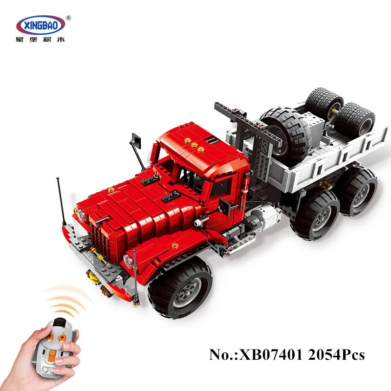 

Presell Xingbao 07401 2054Pcs MOC Technic Series The Big Rigs T14 Set Building Blocks Bricks Children Educational DIY Toys Model