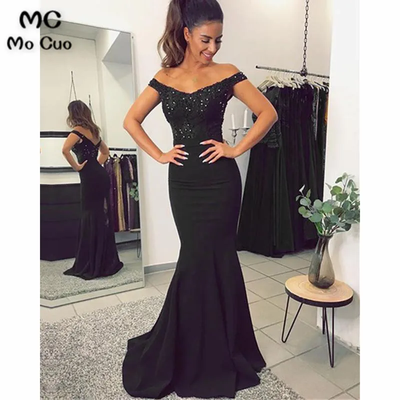 Mermaid V-neck Off Shoulder Bridesmaid Dresses Lace Appliques