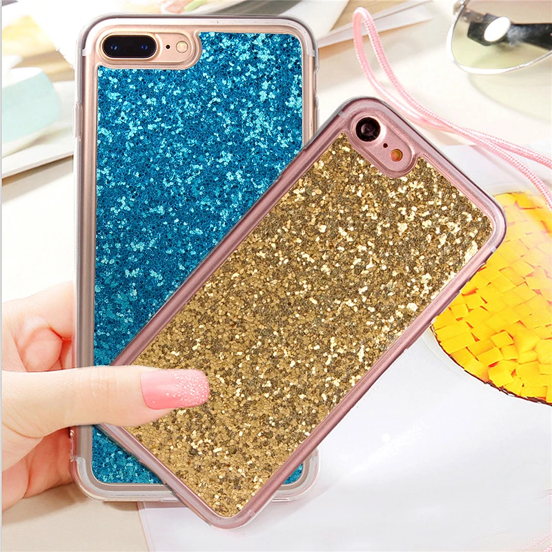 Чехол для Apple iphone 6 Plus 6S PLUS P I6 TPU силиконовый гель Блестящий блестящий дизайн