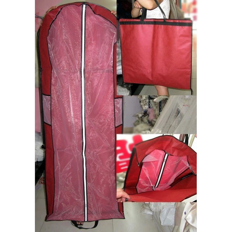 

Long Garment Dress Cover Bridal Wedding Dresses Storage Bag Zip Dust-proof Pouch