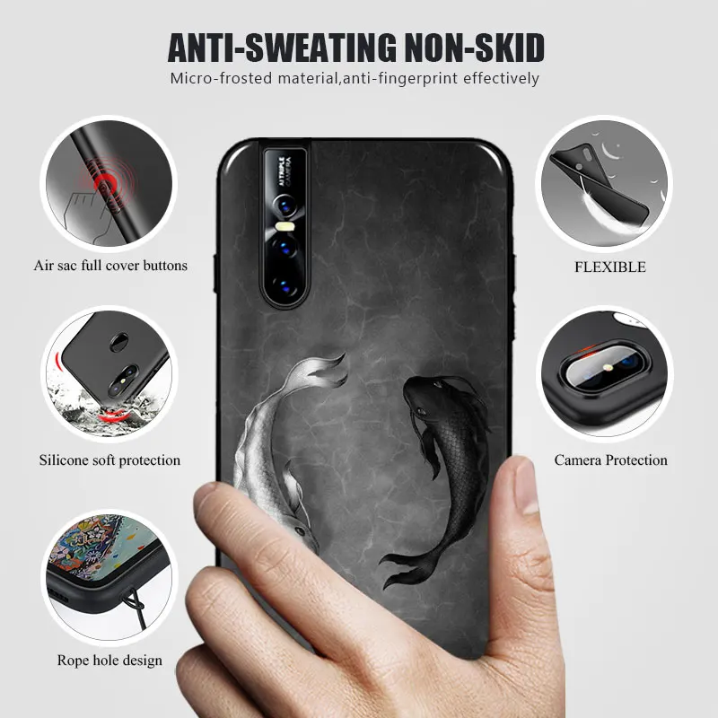 MCMEME For Vivo V15 Pro Case Cover 2019 NEW Fashion Soft TPU Cute Back Cover For Vivo V 15 Pro V15Pro Silicone Phone Cases Coque