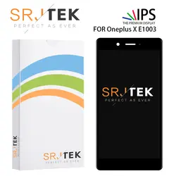 SRJTEK 5 ''для Oneplus X E1003 Дисплей матрица сенсорный дигитайзер Ассамблеи рамка для OnePlus X ЖК-дисплей Экран E1001 для One Plus X Стекло