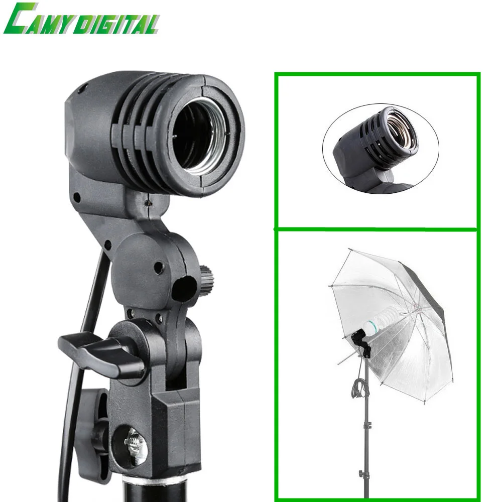 

Continuous light Studio Flash accessories LH-01 AC Slave Light E27 Socket with Umbrella Holder Softbox Light Stand Mount
