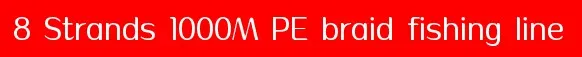 8 Strands 1000M PE braid fishing line