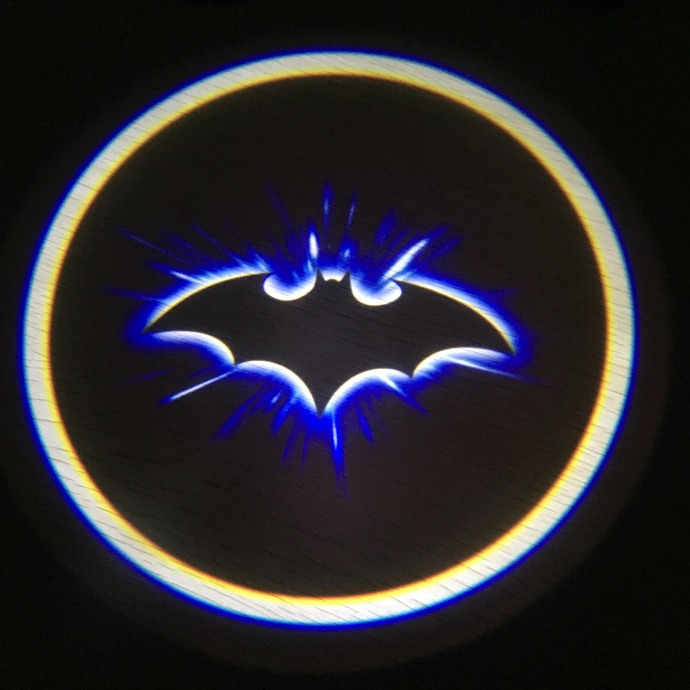 2 قطعة سيارة الظل الباب ضوء الكرتون اللاسلكية جهاز عرض ليزر شعار الصمام ترحيب مصباح ل ميني كوبر سيارة-اكسسوارات التصميم