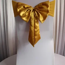 100 шт самозавязывающаяся Подвязка из лайкры и спандекса с атласной бабочкой-бабочкой, готовая к Свадебная вечеринка, украшение для обеденного отеля