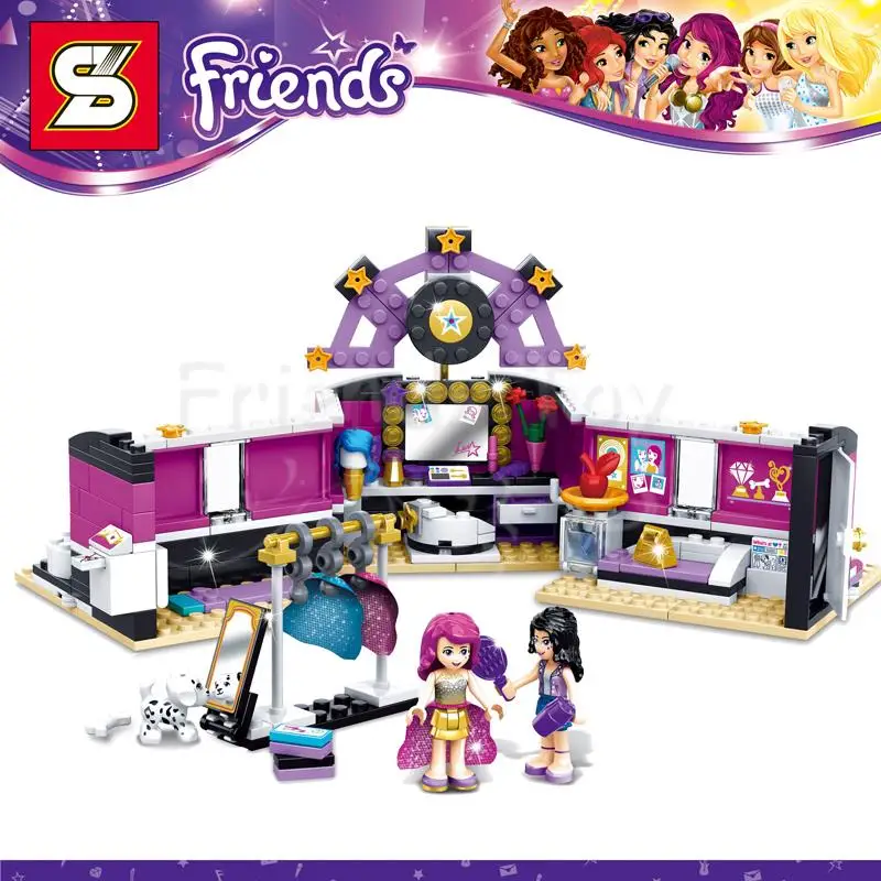 312pcs Girls Friends Set Pop Star Dressing Room Livi Emma Building Brick  Block Figure Toy 41104 Compatible With Lego - Blocks - AliExpress