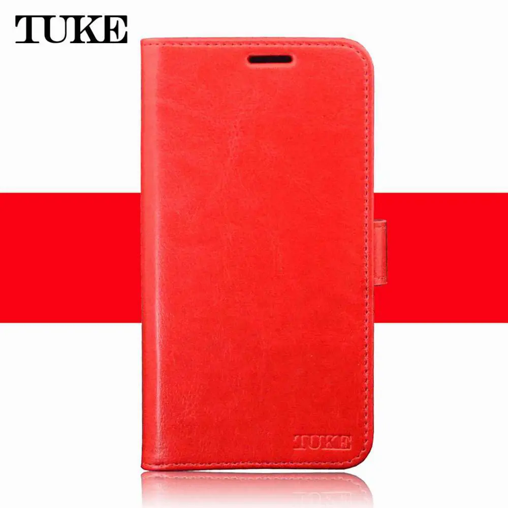 TUKE Oukitel K6000 Pro Чехол K6000Pro кожаный чехол Oukitel-K6000-Pro Премиум 5,5 откидной Чехол K 6000 Pro Funda силиконовый чехол белый - Цвет: Красный