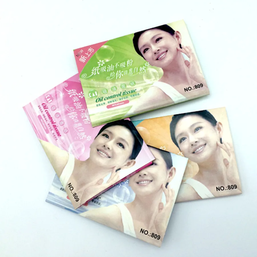 Масло для лица blotting paper Face absorbing Oil sheet oil control film Face Clear and Clean 50 шт./пакет