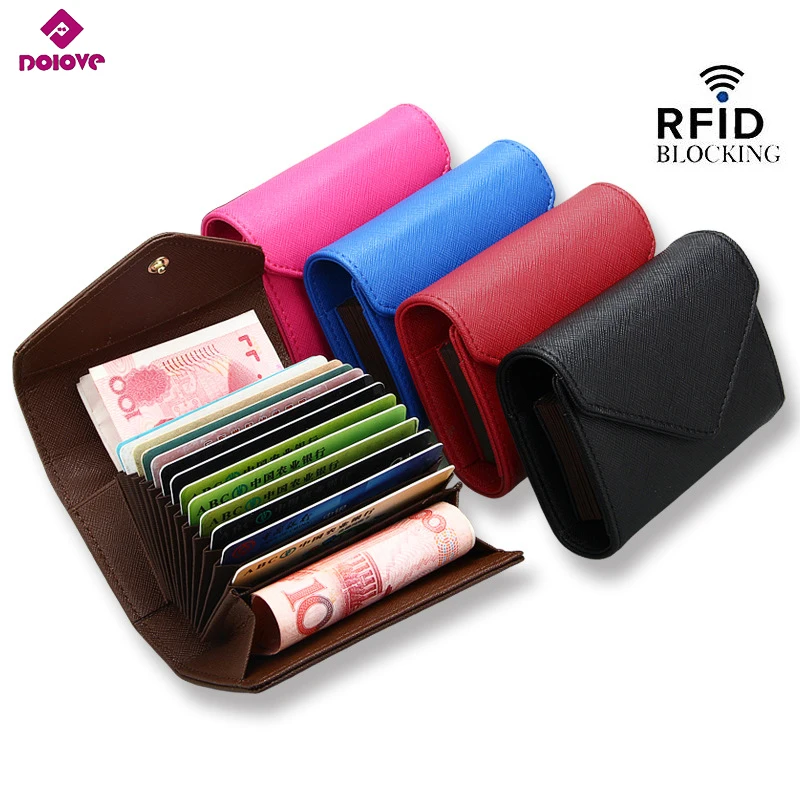 DOLOVE 2017 Mens/Womens Fashion Mini Leather Wallet ID ...