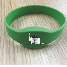 Индивидуальные deisgn с логотипом 55 мм 125 кГц TK4100 чип RFID Браслет Водонепроницаемый силиконовый браслет-повязка