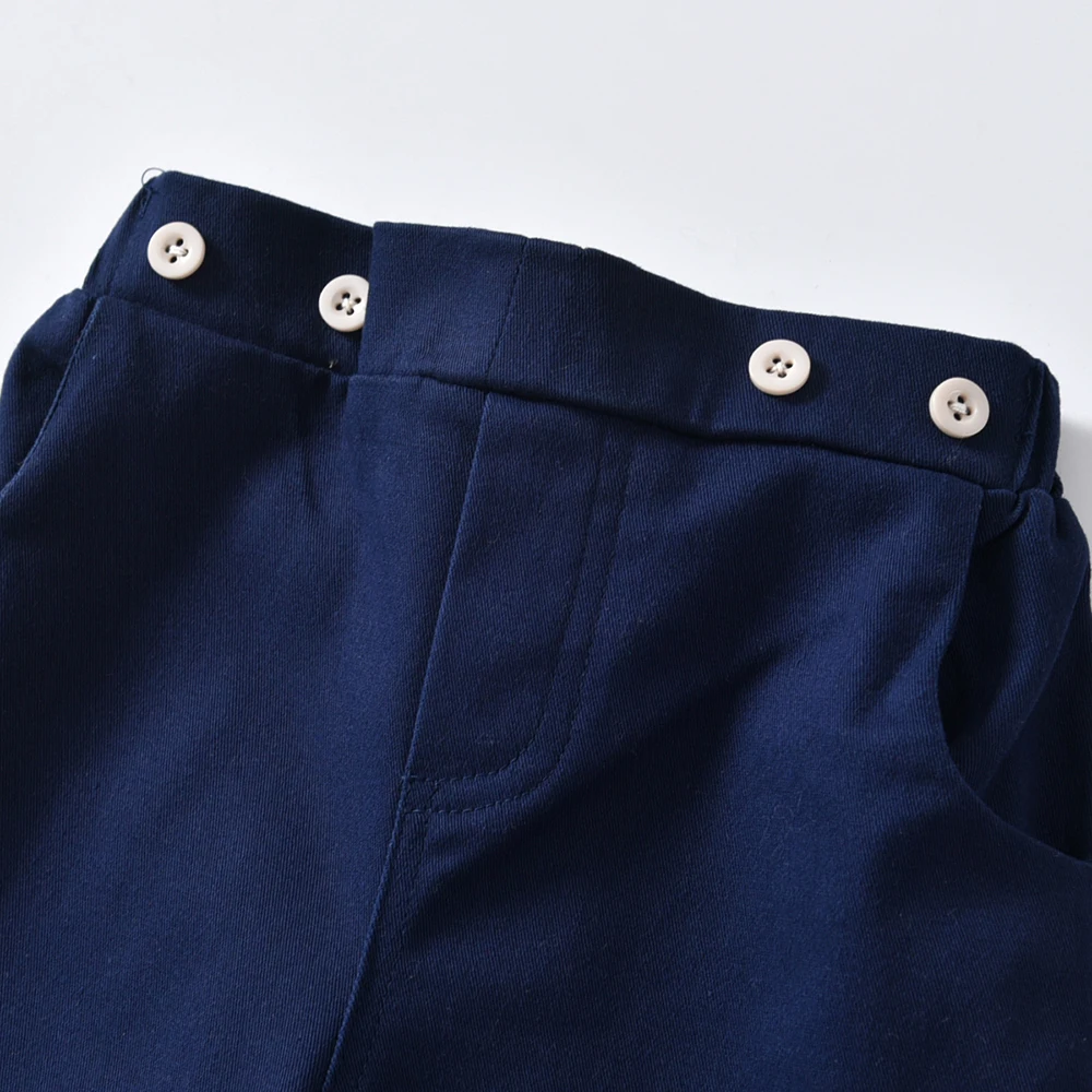 Solid Color Infant Baby Pants Toddler Kids Formal Casual Spring Cotton Straight Babies 6-24Months Trousers for Babysuit 2