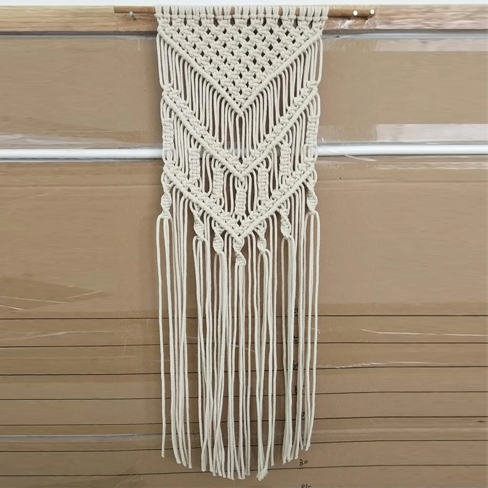 

Handcraft Macrame Art Vintage Living Room Dorm Bohemian Apartment Wall Hanging Woven Tapestry Decoration Gift Bedroom Beautiful