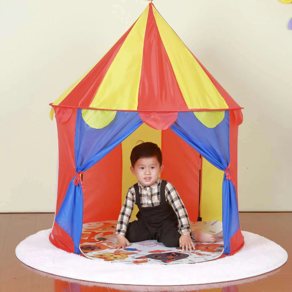 Easy to Pop Up Kids Playhouse Ball Pit Tent Kids Princess Tent Toy Children Playhouse Game Toys 100x100x135cm Outdoor Toy
