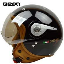 Beon Vintage Off Road Motocross Feminino Moto mezza Casco Testa copricapo casque capacete casco di Guida per harley caschi