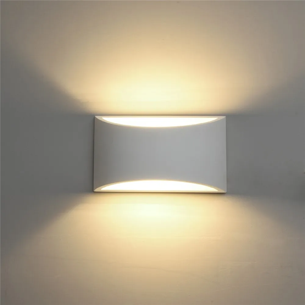 

Antikue LED Wall Lamp Handmade Plaster Moulding Gypsum Wall Sconce AC110V/220V UP DOWN Lighting Modern Home Decor LED Wall Light