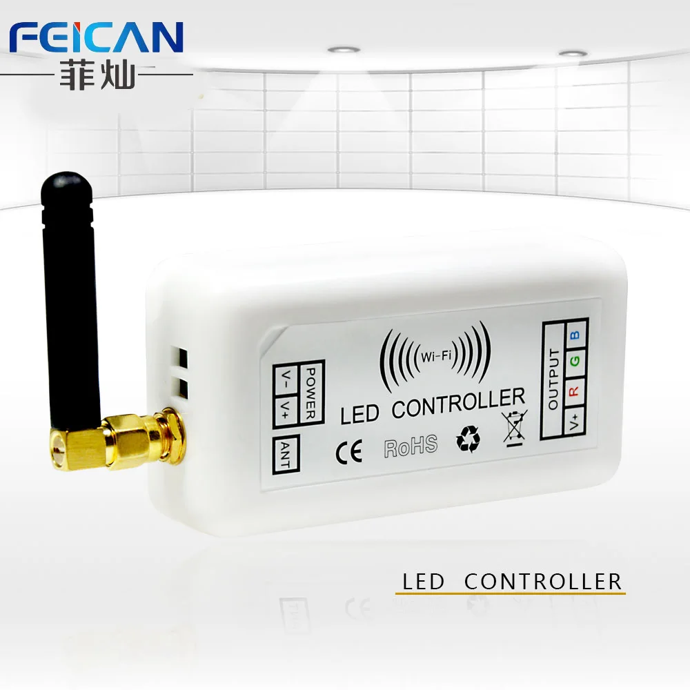 

DC12-24V 4A/CH Mini RGB Wifi LED Controller RGB Controller By Android and IOS APP Control For SMD3528 5050 LED Strip Light