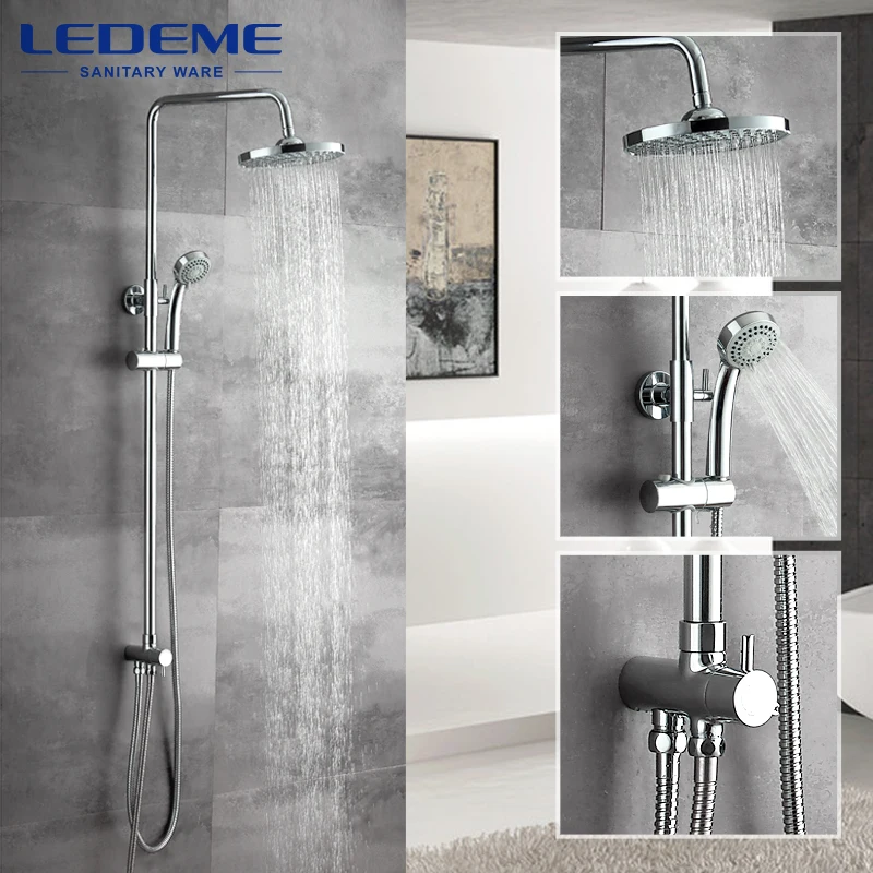 Preise LEDEME Neue Bad Dusche Klassische Badezimmer Dusche Wasserhahn Bad Wasserhahn Mischbatterie Mit Hand Dusche Kopf Set Wand Montiert L2400