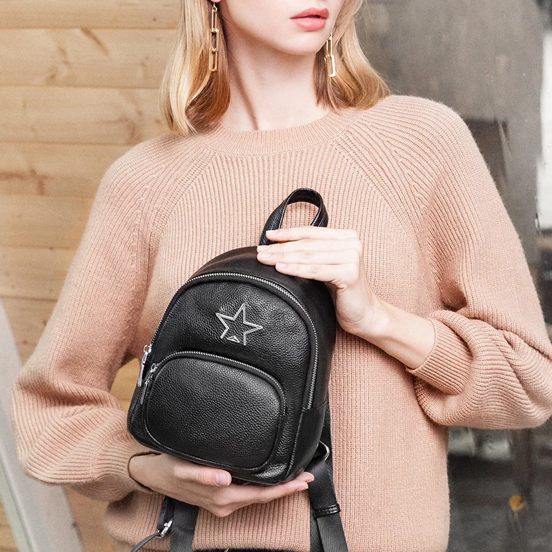 

2019 Women genuine leather Backpacks bags for women