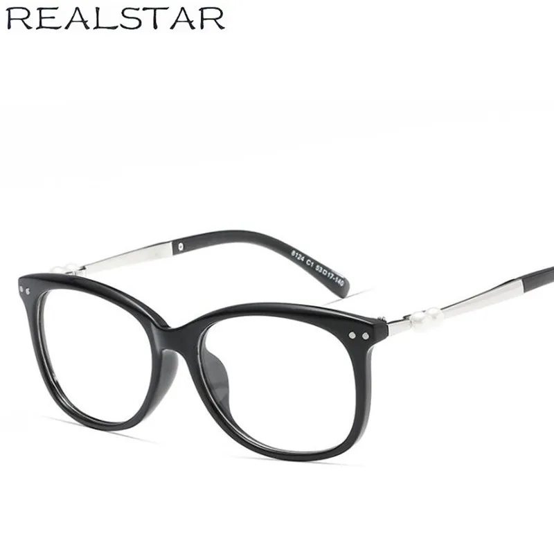 REALSTAR 2018 Fashion Pearl Eyeglasses Frames Women Myopia Frame