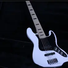 New Product Jazz Bass 5 String Electric Bass Guitar Z-ZV5 White Gloss Paint Top Quality Canada Maple Real Photos Free Shipping New Product Jazz Bass 5 String Electric Bass Guitar Z-ZV5 White Gloss Paint Top Quality Canada Maple Real Photos Free Shipping