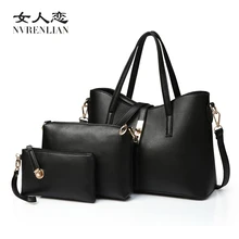 Famous Brand Women Bag Fashion Ladies Messenger Bags Handbags PU Leather Shoulder Bags Female Composite Bag