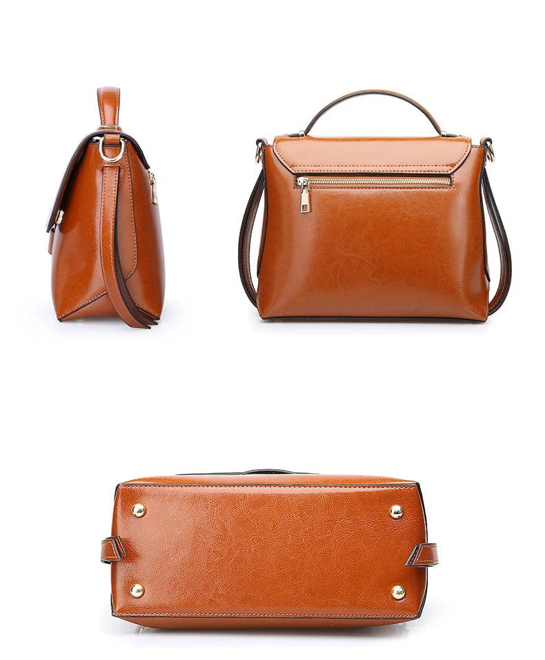 Women genuine leather handbag 16