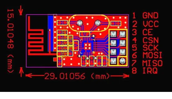 NRF24L01+ модуль беспроводной передачи данных 2,4G/NRF24L01 обновленная версия 2 Мбит/с NRF24L01 гнездо адаптера плата