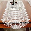 Home White Embroidered Table Runner Coffee Cloth TV Cabinet Table Flag Table Mat Mahogany Drawer Cover ► Photo 1/4