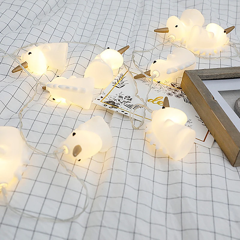 10 LED Fairy Garland String Lights Cartoon Unicorn Christmas Battery Power Holiday Wedding Party Home Girl Bedroom Decoration 10 LED Fairy Garland String Lights Cartoon Unicorn Christmas Battery Power Holiday Wedding Party Home Girl Bedroom Decoration