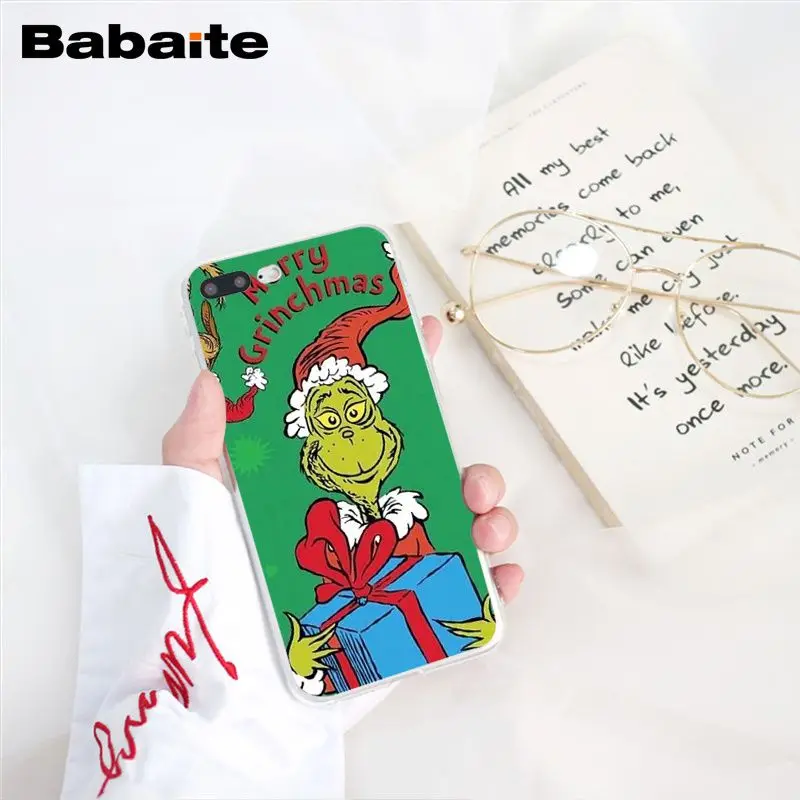 Babaite How the Green ofMonster Grinch палантин чехол для телефона с рождественским рисунком для iphone 11 Pro 11Pro Max X XS MAX 6 6S 7 8Plus 5 5S XR